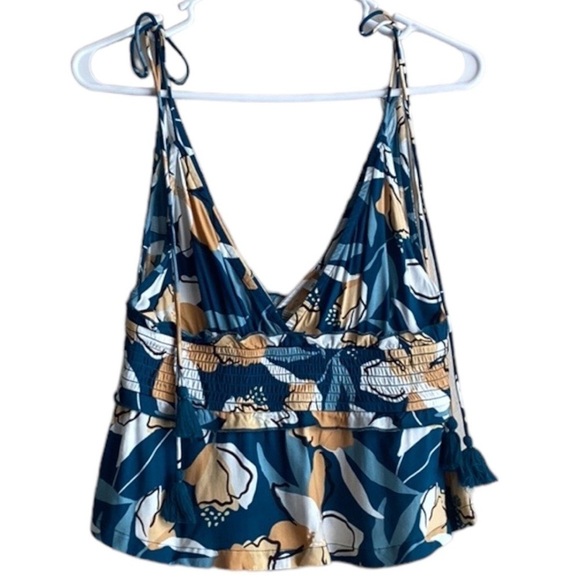 ROXY Floral Simple Blossom Tank Top Size S M L - Picture 6 of 9